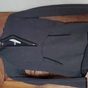 Black/gray size 2 Lululemon hooded fleece interior sweatshirt